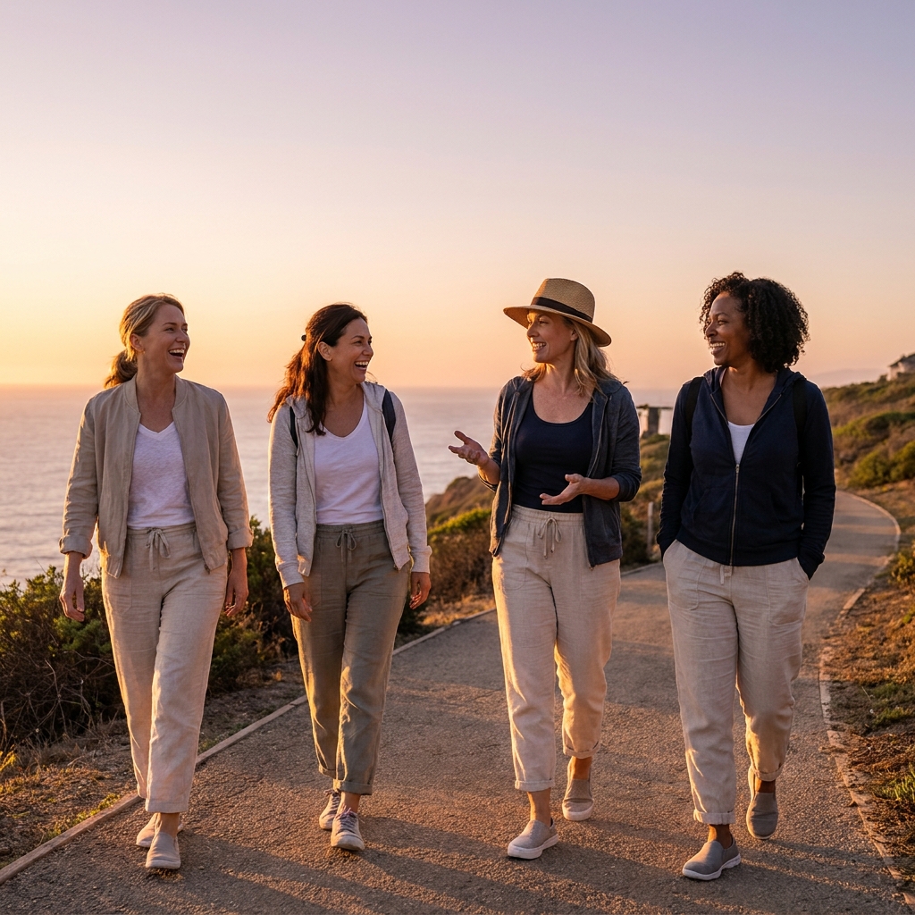 Midweek outdoor entertainment: how to plan a ‘golden hour walk club’ (friends, neighbors, or solo)