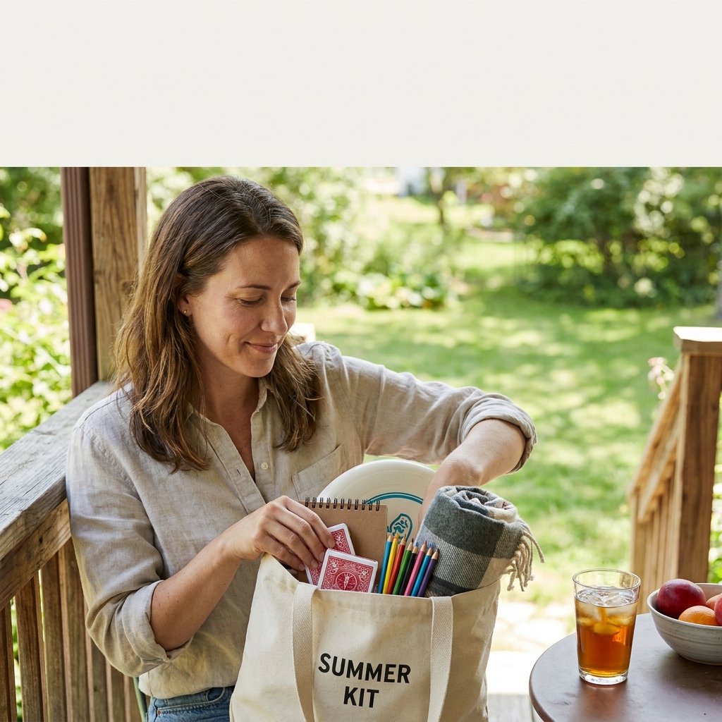 Monday night entertainment: a ‘10-minute summer fun kit’ you can grab for instant evenings (games, prompts, and mini activities)