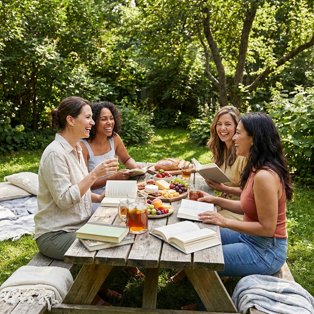 Saturday summer hosting: a ‘backyard book club picnic’ that works even if no one finished the book