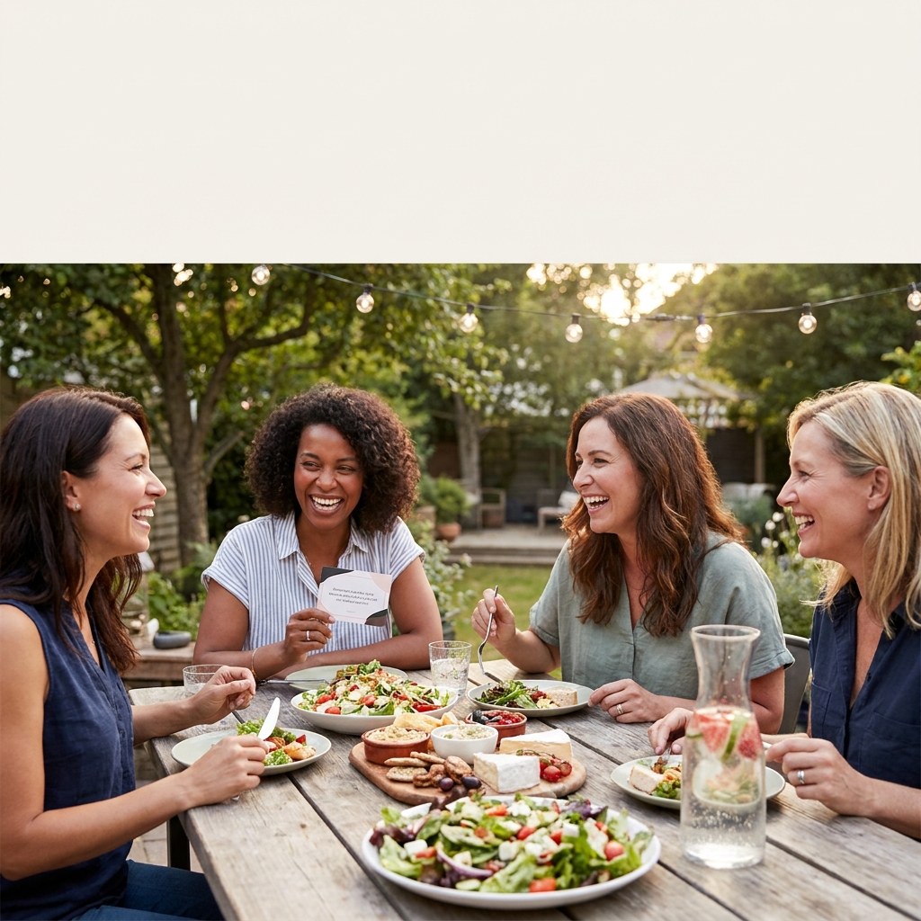 Mid-July weeknight entertainment: a ‘summer supper club’ at home (no-cook + conversation games)