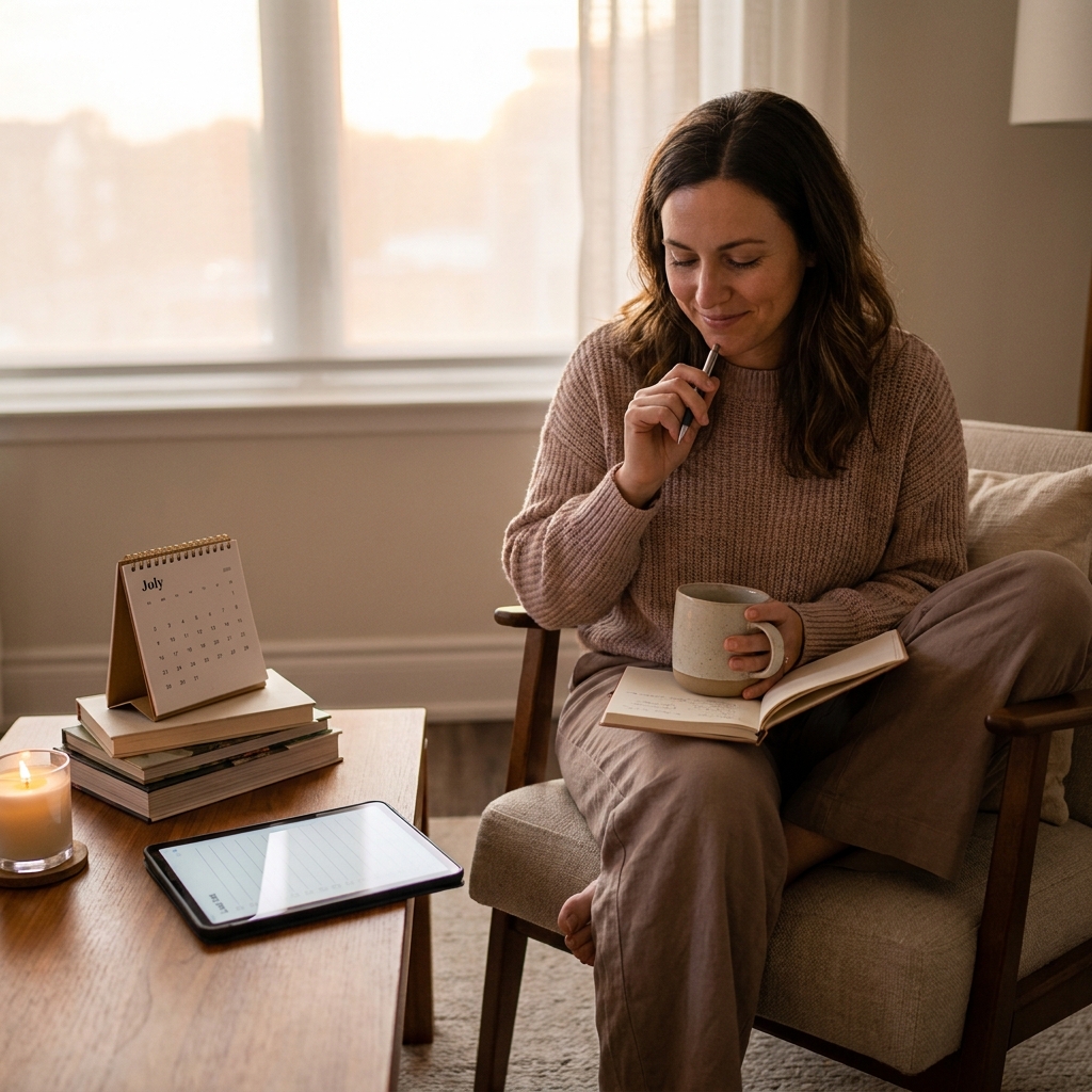 Sunday evening entertainment: a ‘July halfway check-in’ night with a mini bucket list refresh